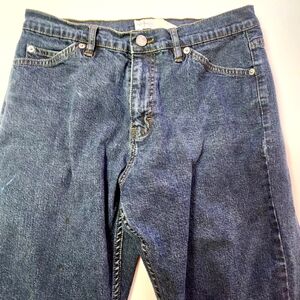 Calvin Klein women's 10 X 32 blue denim straight fit jeans